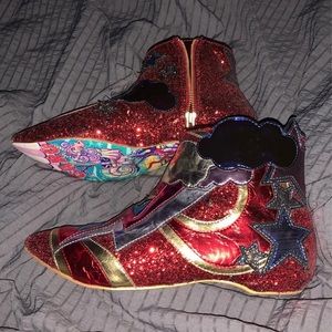 Irregular Choice glitter booties